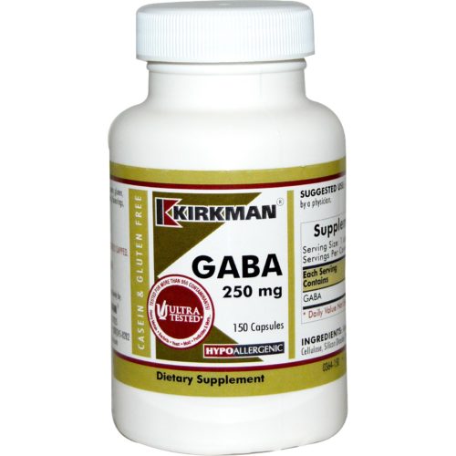 Kirkman GABA 250 mg 150 Capsules Supplement