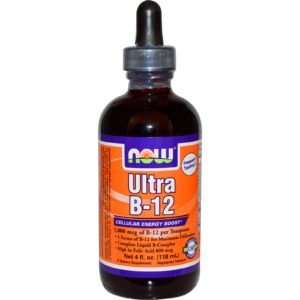 Now Liquid Ultra Vitamin B12 5000mcg 118ml Supplement