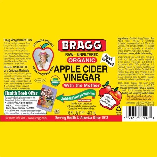 Bragg Apple Cider Vinegar India 473 ml Unflavoured