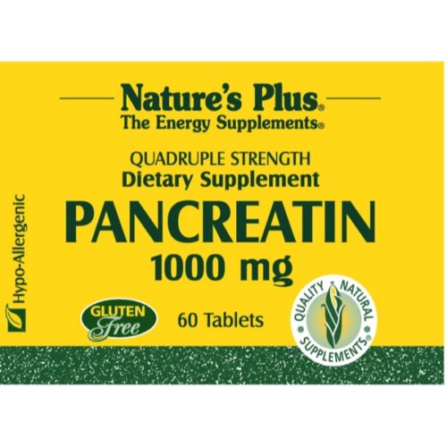 Natures Plus Pancreatin 1000 mg - 60 Tablets