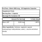 Prothera Biotin 5000 mcg 90 capsule ingredients