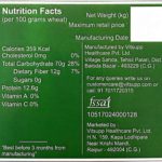 Farmer's Fresh Whole Wheat Flour - Nutrition Chart