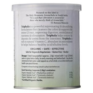 Organic India Triphala Powder - 100 gm-ingredient