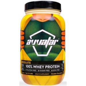 Avvatar Absolute 100% Whey Protein - 1 kg-2.2LB-Double Chocolate