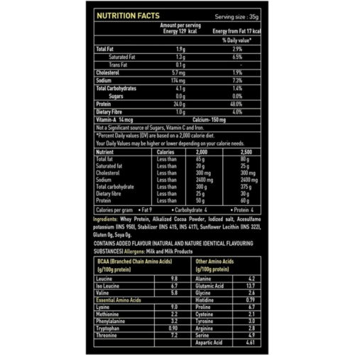 Avvatar Absolute 100% Whey Protein - 1 kg-2.2LB-Double Chocolate-4