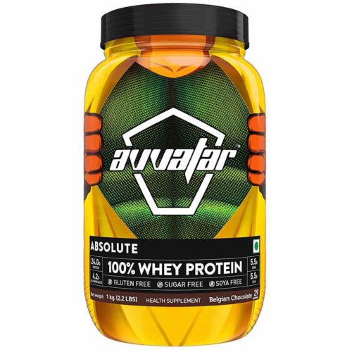 Avvtar Whey Protein Powder - Belgian Chocolate - 100% Absolute